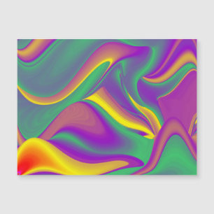 Der Zauber der Magnetkarte in den Farben
