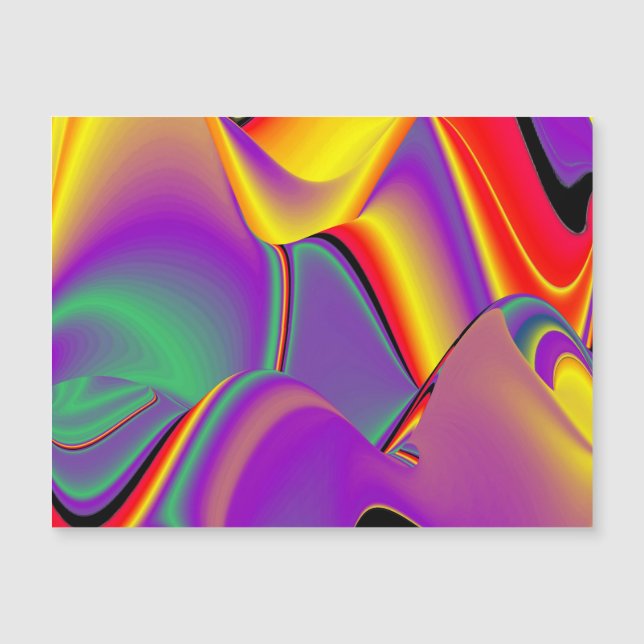 Der Zauber der Magnetkarte in den Farben (Vorderseite)