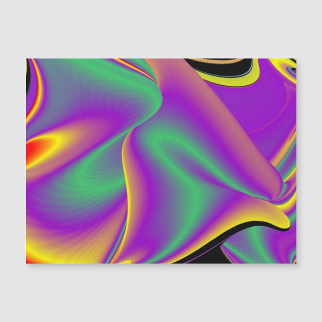 Der Zauber der Magnetkarte in den Farben (Vorderseite)