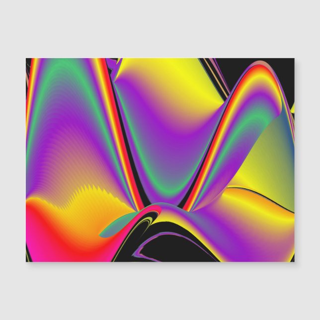 Der Zauber der Magnetkarte in den Farben (Vorderseite)