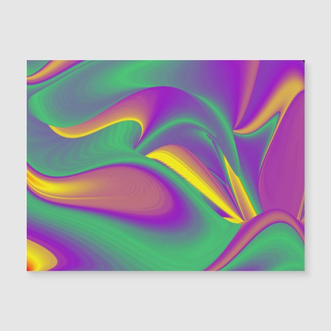 Der Zauber der Magnetkarte in den Farben (Vorderseite)