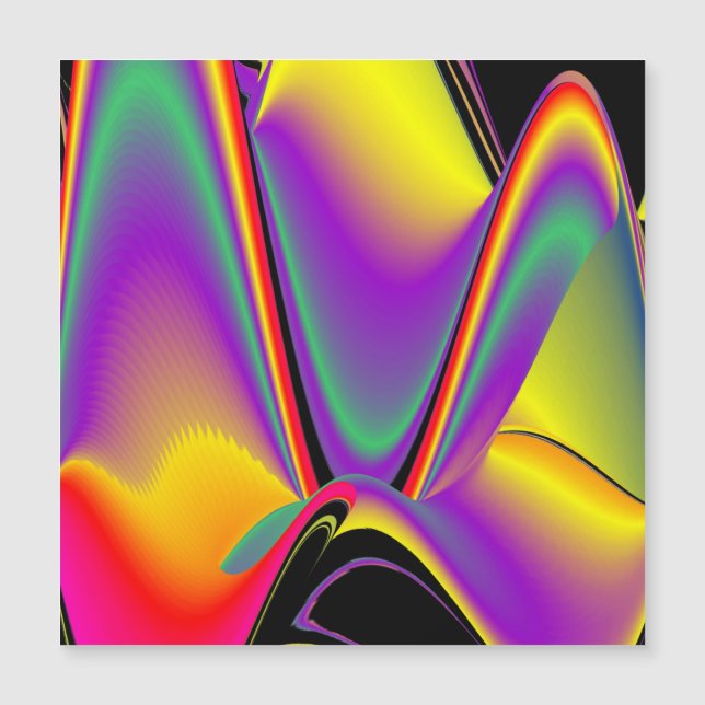 Der Zauber der Magnetkarte in den Farben (Vorderseite)