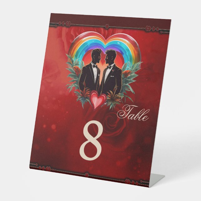 Der Zauber des Augenblicks: elegante homosexuelle  Sockelschild (Vorderseite)