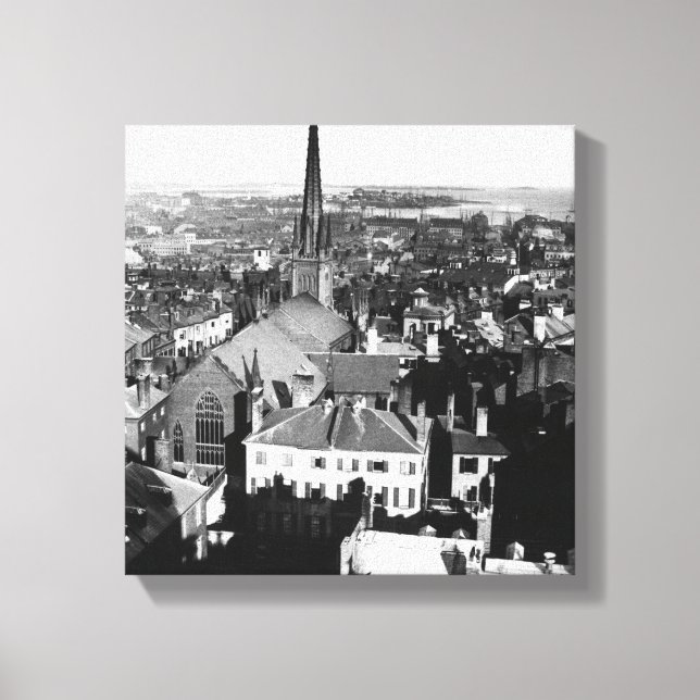 Der Zauber einer Kirche in Boston Leinwanddruck (Vorderseite)