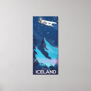Der Zauber Islands Reiseplakat Leinwanddruck