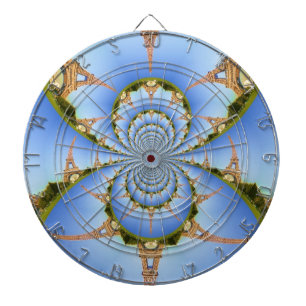 Der Zauber von Paris: Geometrisches Eiffelturm-Des Dartscheibe