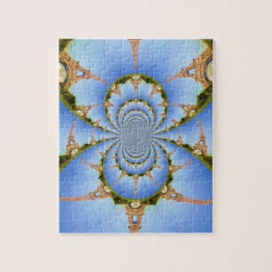 Der Zauber von Paris: Geometrisches Eiffelturm-Des Puzzle