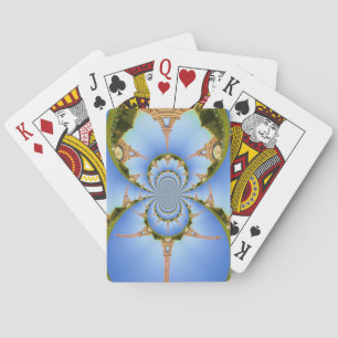 Der Zauber von Paris: Geometrisches Eiffelturm-Des Spielkarten