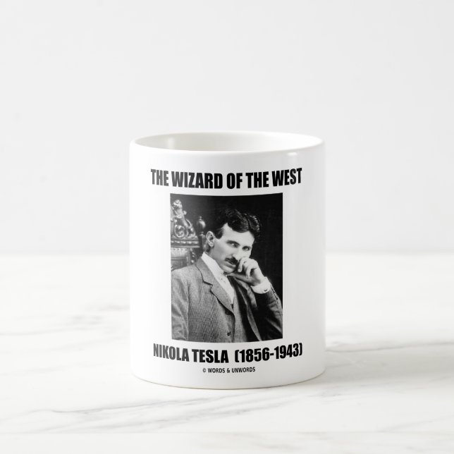 Der Zauberer des Westens (Nikola Tesla) Tasse (Mittel)