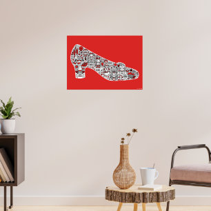 Der Zauberer von Oz Doodle Art Poster