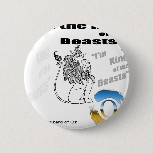 Der Zauberer von Oz - Illustration Button (Vorderseite)
