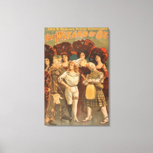 "Der Zauberer von Oz" Musical Theater Poster #1 Leinwanddruck