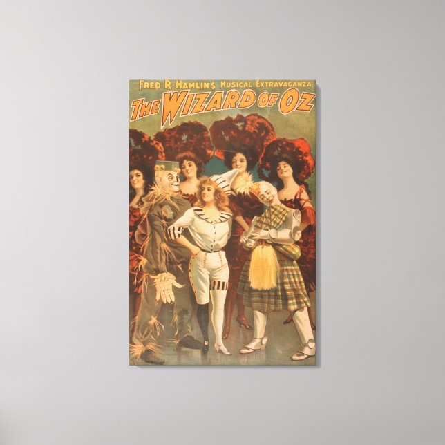 "Der Zauberer von Oz" Musical Theater Poster #1 Leinwanddruck (Vorderseite)