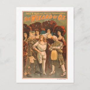 "Der Zauberer von Oz" Musical-Theaterplakat #1 Postkarte