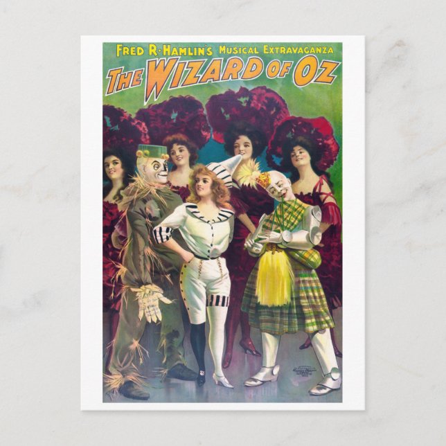 Der Zauberer von Oz Postkarte (Vorderseite)
