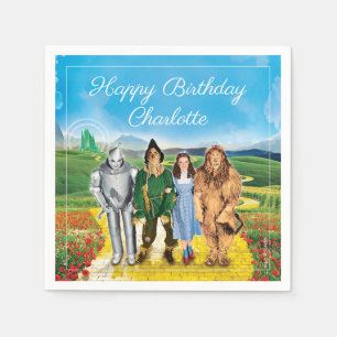 Der Zauberer von Oz™ zum Geburtstag von Napkins Serviette