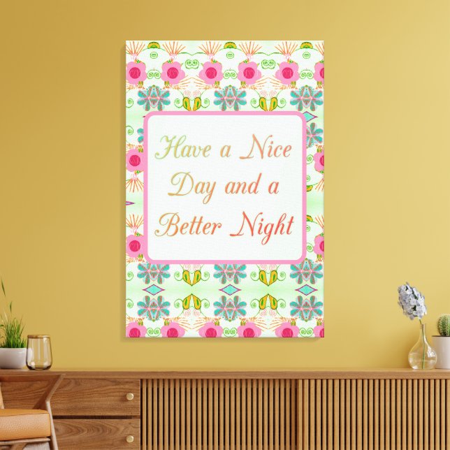 Der zauberhafte eklektische Garten: Die Schönheit  Leinwanddruck (Insitu (Wohnzimmer))