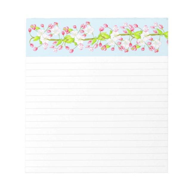 Der zauberhafte Frühling auf einem mittelgroßen No Notizblock (Vorderseite)