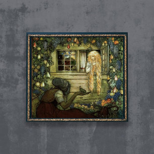 Der Zaubermantel John Bauer Poster