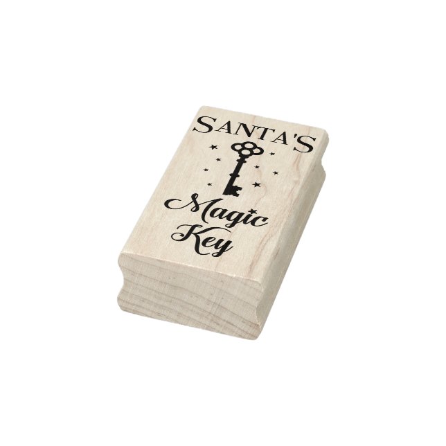 Der Zauberschlüssel des niedlichen Weihnachtsmanne Gummistempel (Stempel)