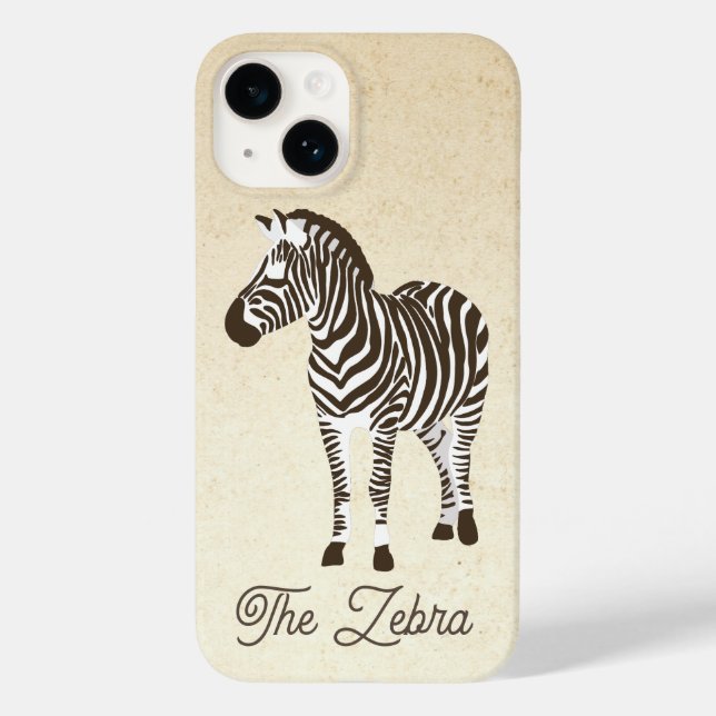 Der Zebra-Farbblock Case-Mate iPhone Hülle (Rückseite)