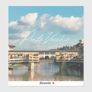 Der zeitlose Charme von Ponte Vecchio Aufkleber
