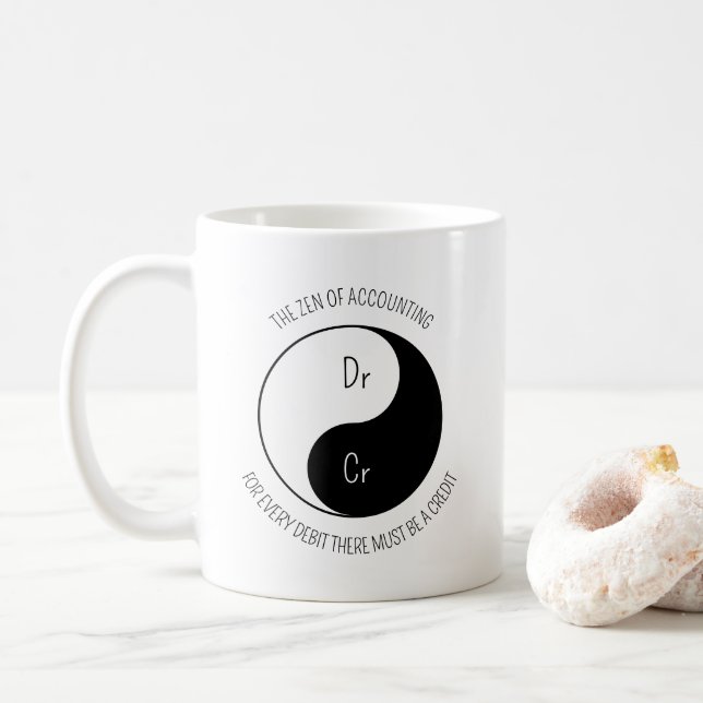 Der Zen der Rechnungsführung Kaffeetasse (Mit Donut)