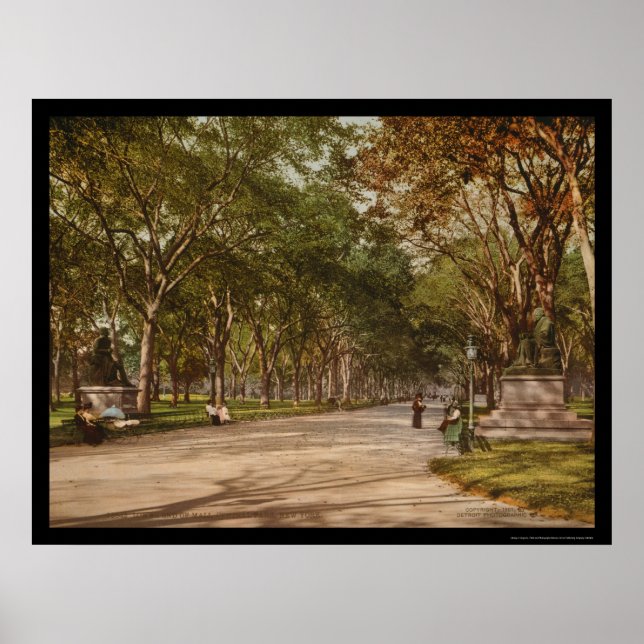 Der zentrale Park NYC 1900 Poster (Vorne)