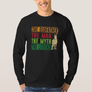 Der Ziegenvater Ziegenjungen Bauernhof Tier Retro T-Shirt