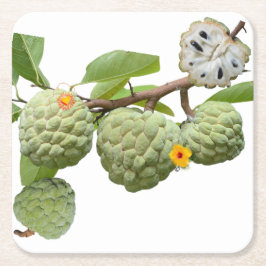 Der Zimt-Apfel Rechteckiger Pappuntersetzer