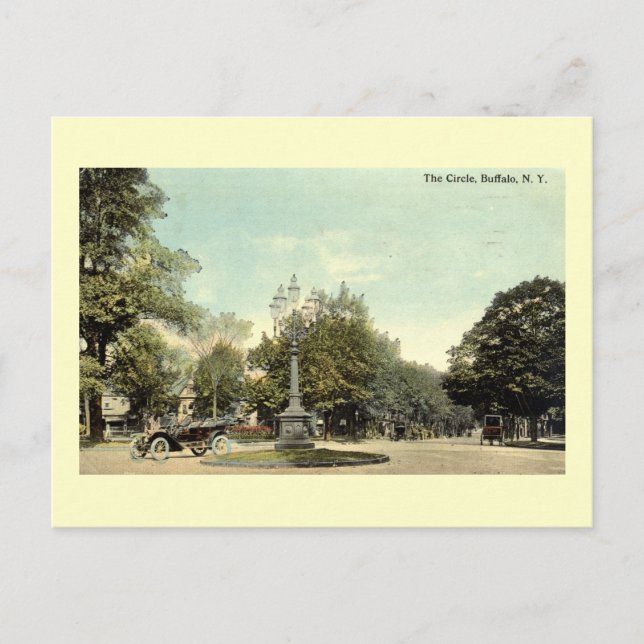 Der Zirkel, Buffalo NY 1913 Vintag Postkarte (Vorderseite)