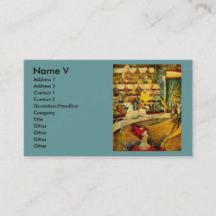 Der Zirkus Georges Seurats (1891) Visitenkarte