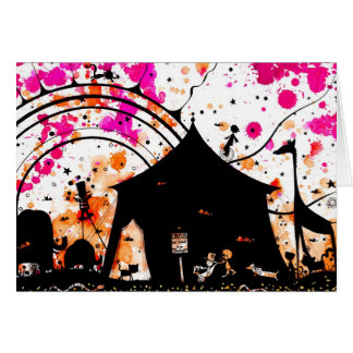 der Zirkus kam zur Stadt