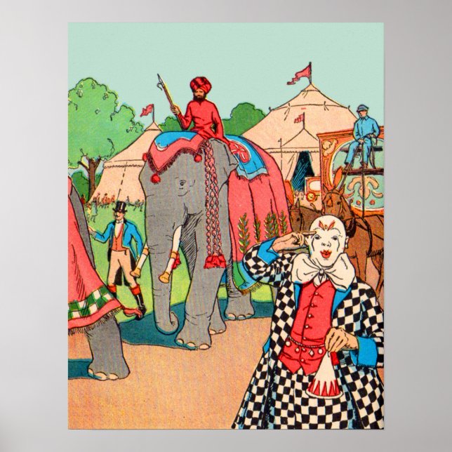 Der Zirkus kommt in die Stadt Poster (Vorne)
