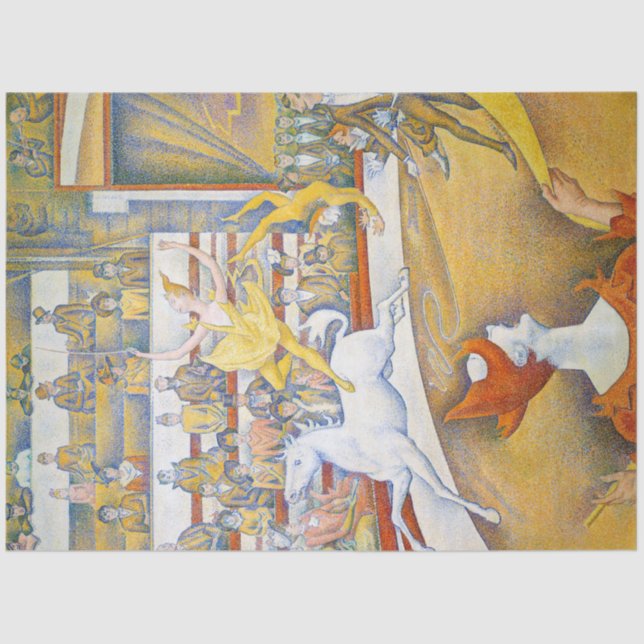 Der Zirkus, Seurat Seidenpapier (Vorderseite)