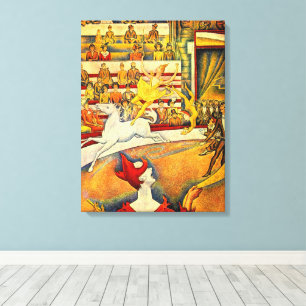 Der Zirkus von Georges Seurat, Vintage Fine Art Leinwanddruck