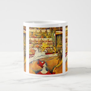 Der Zirkus von Georges Seurat, Vintage Kunst Jumbo-Tasse