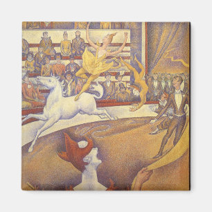 Der Zirkus von Georges Seurat, Vintager Pointillis Magnet