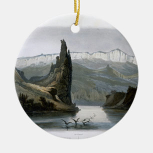 Der Zitadellen-Felsen auf dem oberen Missouri, Keramik Ornament