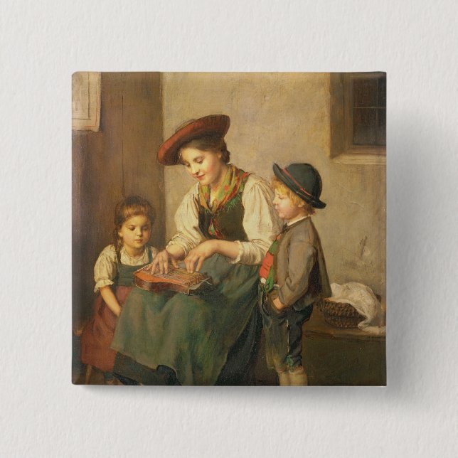 Der zither-Spieler Button (Vorderseite)