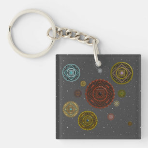Der Zodiac-Acrylschlüsselanhänger Schlüsselanhänger