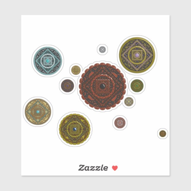 Der Zodiac-Kontaktsticker Aufkleber (Blatt)