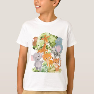 Der Zoo: Sammlung niedlicher Wildtiere T-Shirt