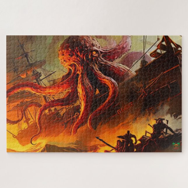 🐙 Der Zorn der Kraken: Bestie of the Deep! Puzzle (Horizontal)