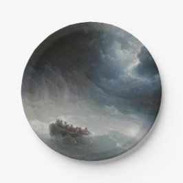 Der Zorn der Meere (von Ivan Aivazovsky) Pappteller
