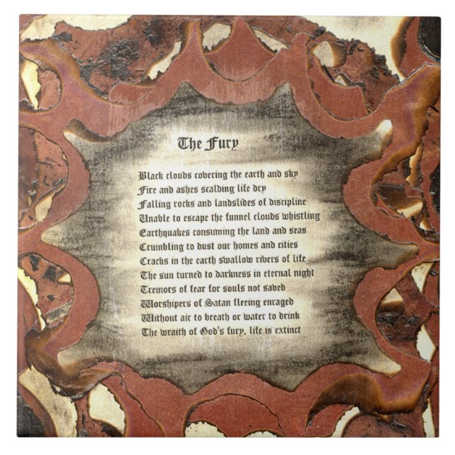 Der Zorn Fliese (Vorderseite)