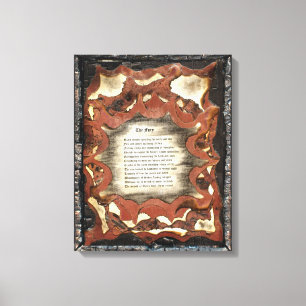 Der Zorn Leinwanddruck