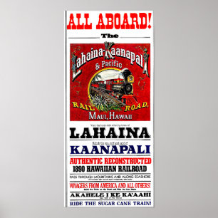 Der Zuckerkransport mit Baldwin-Lokomotiven Poster