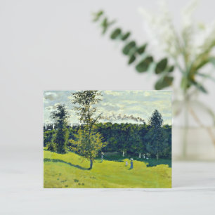 Der Zug im Land Postkarte