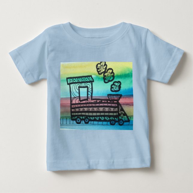 Der Zug-Shirt des Kleinkindes Baby T-shirt (Vorderseite)